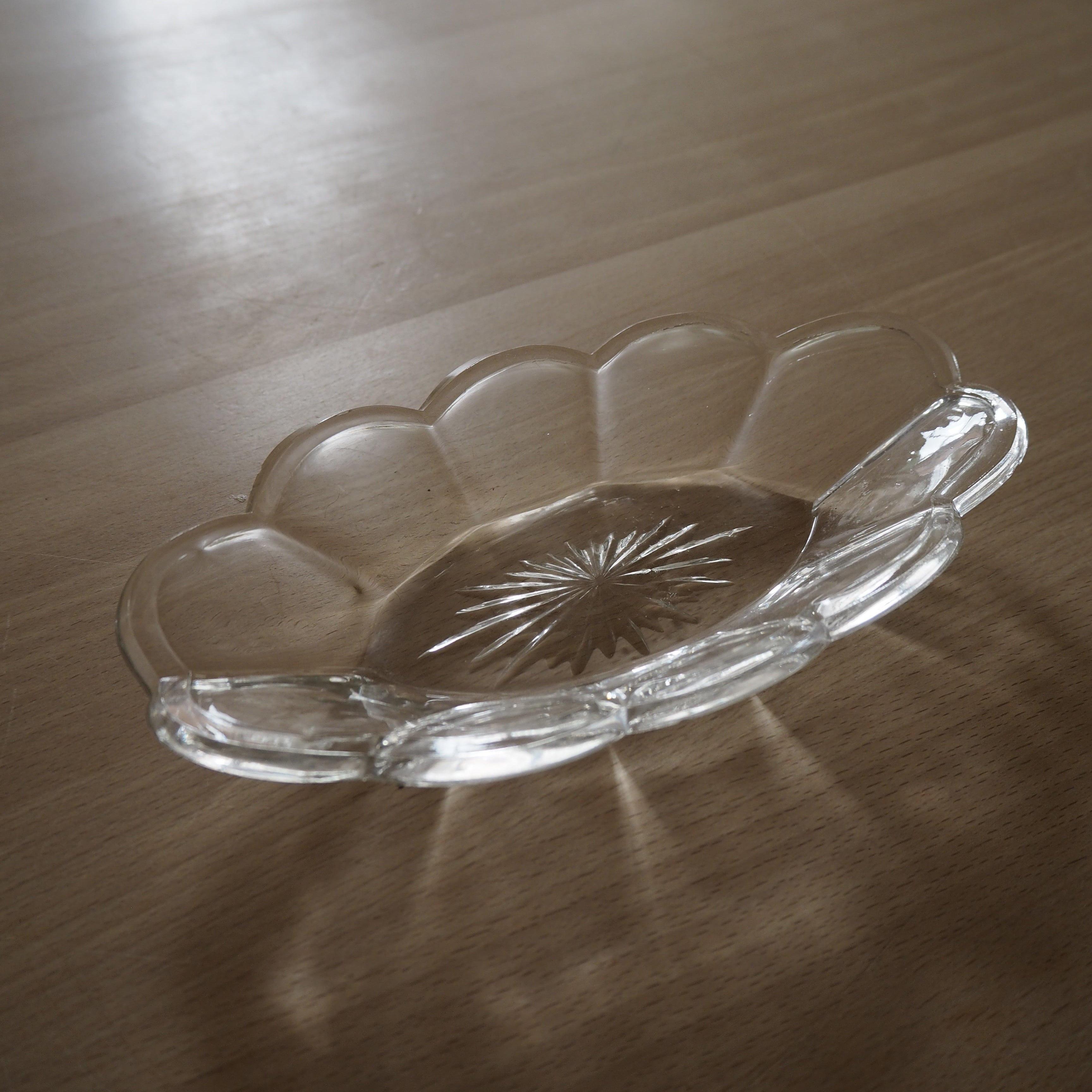 Mini oval glasfad