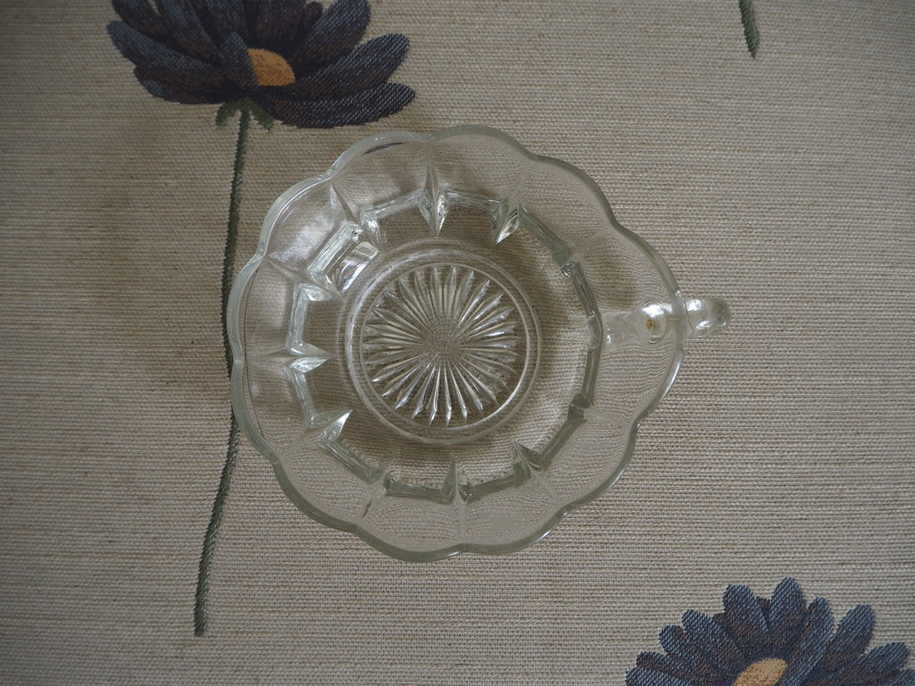 Glasskål m. hank
