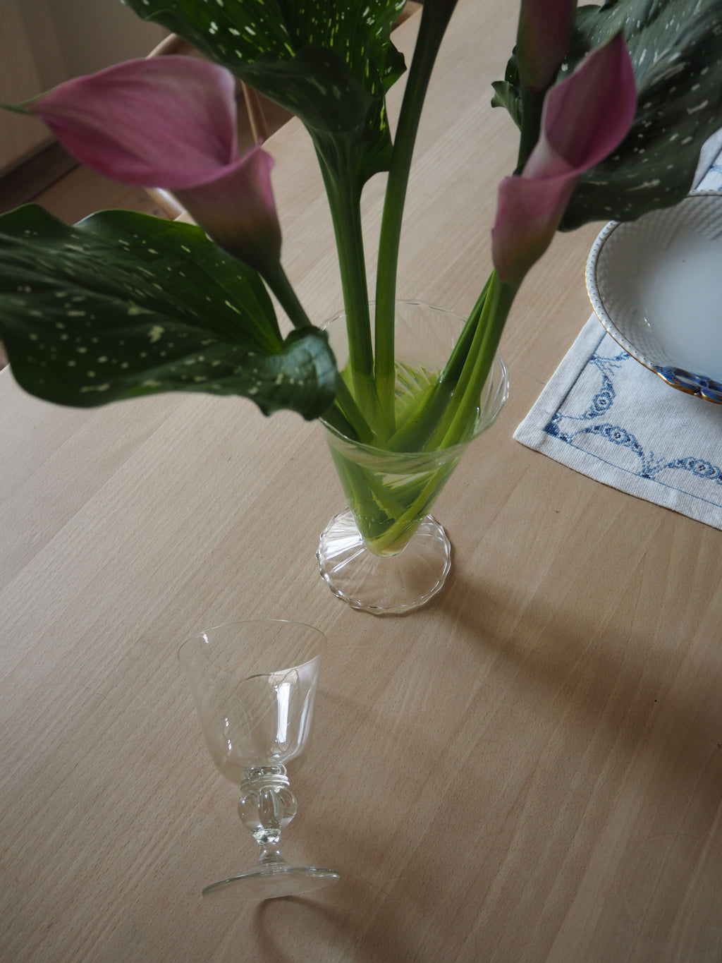 Holmegaard vinglas m. flot stilk