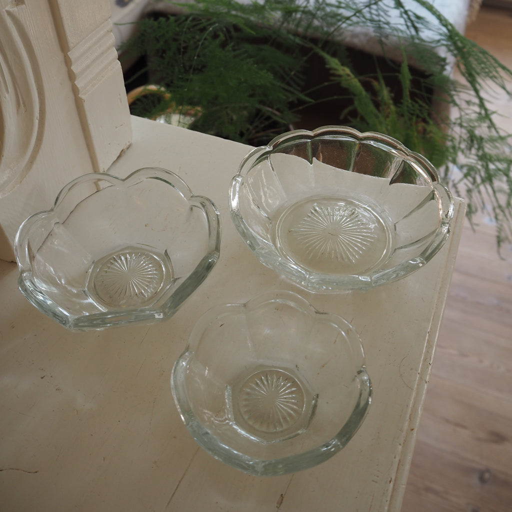 Holmegaard glasskåle trio