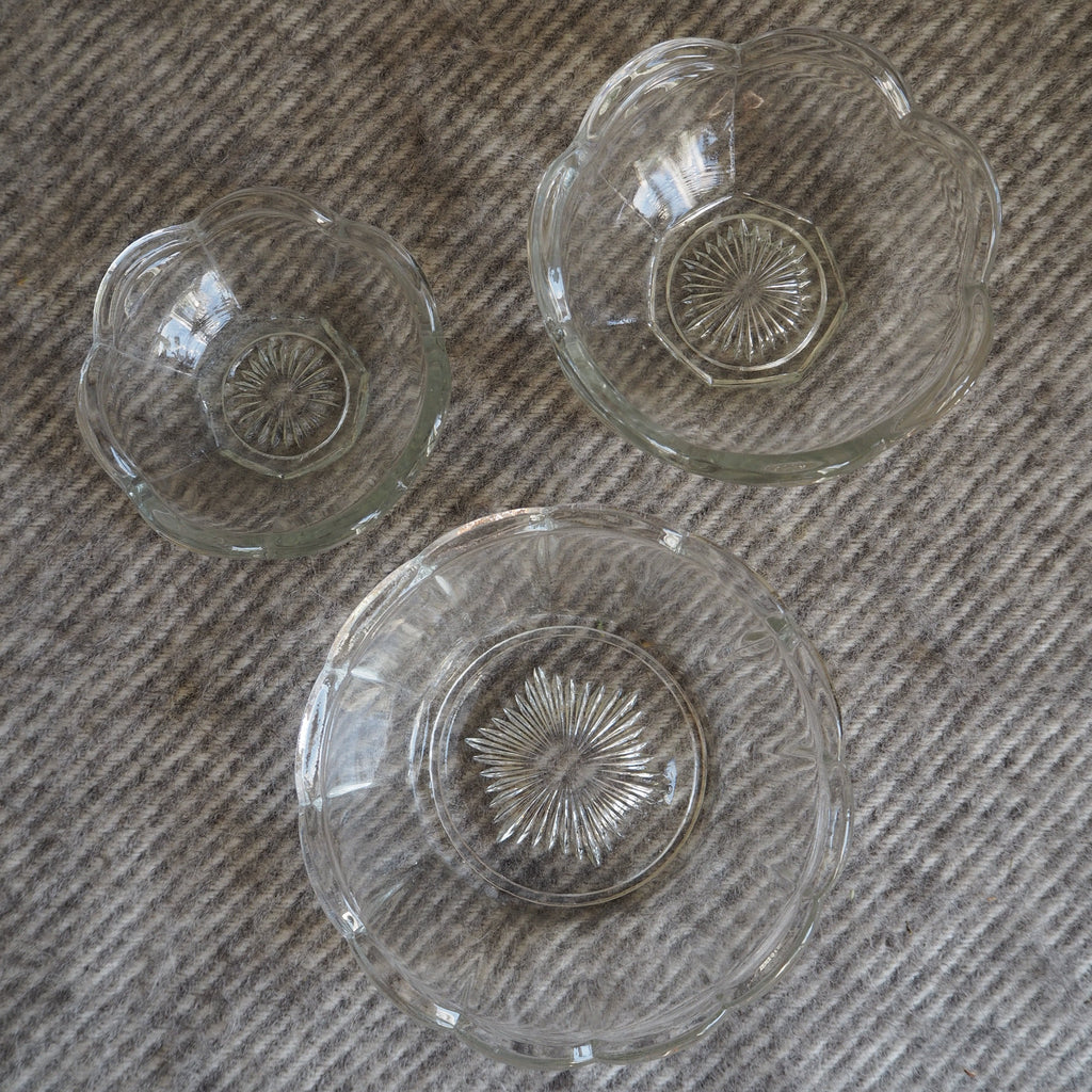 Holmegaard glasskåle trio