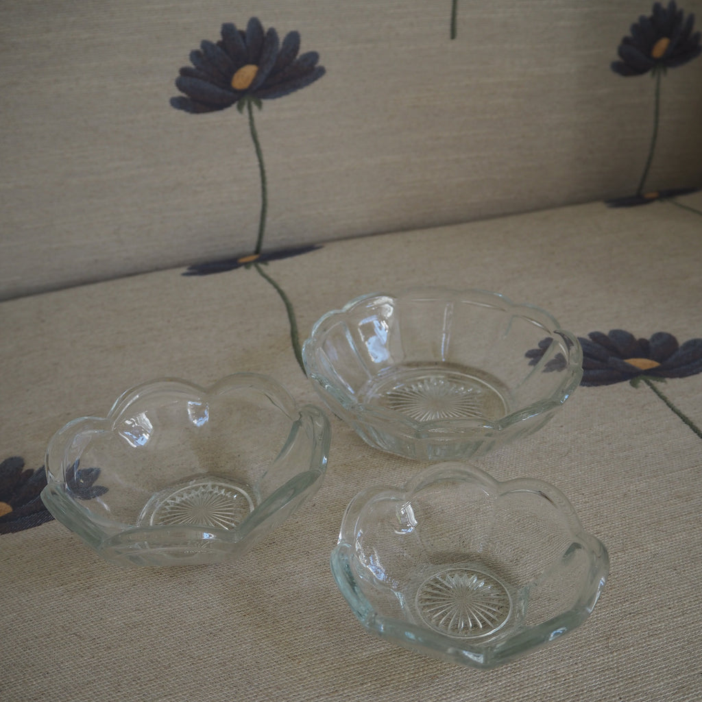 Holmegaard glasskåle trio