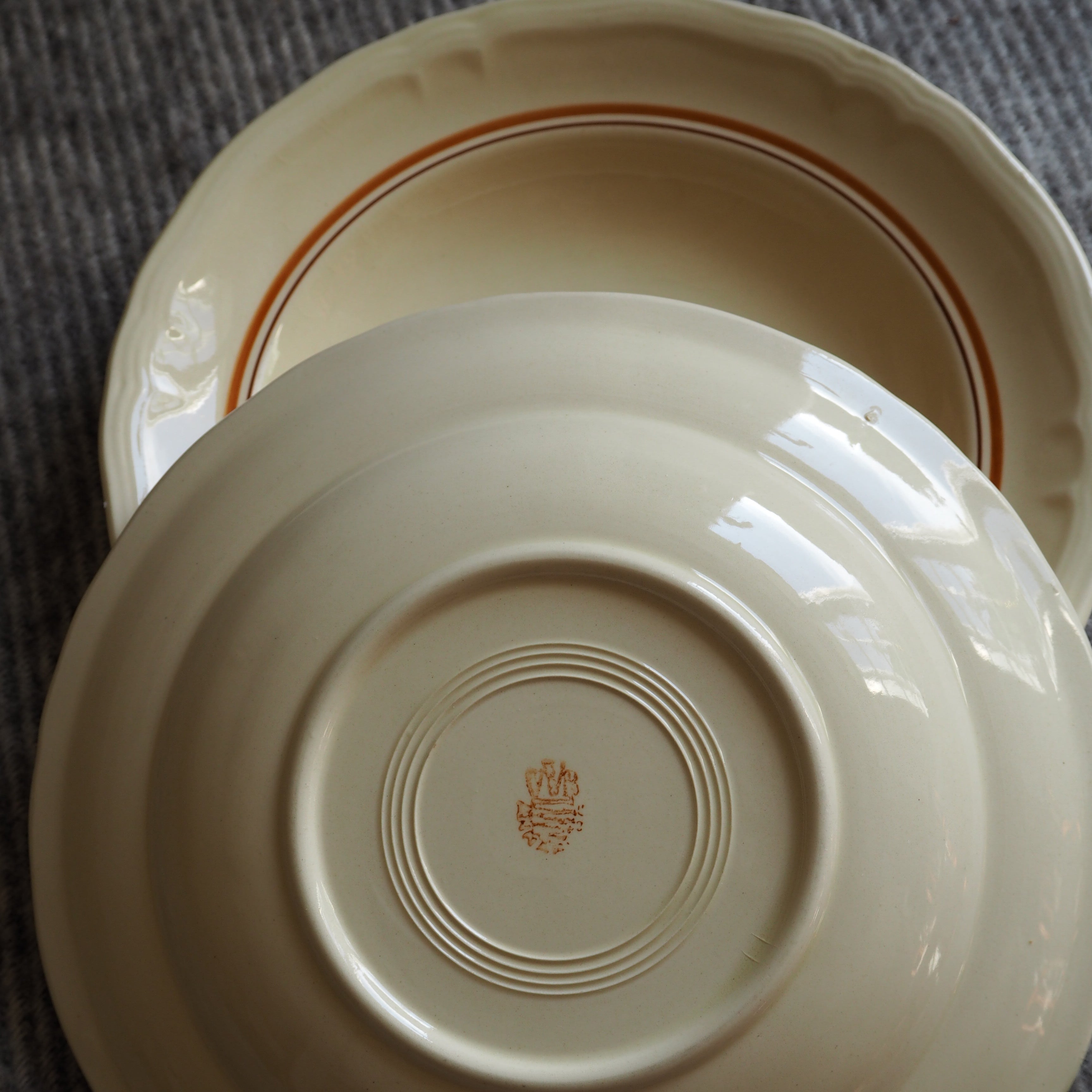 Tysk Villeroy & Boch fajance dybe tallerkener