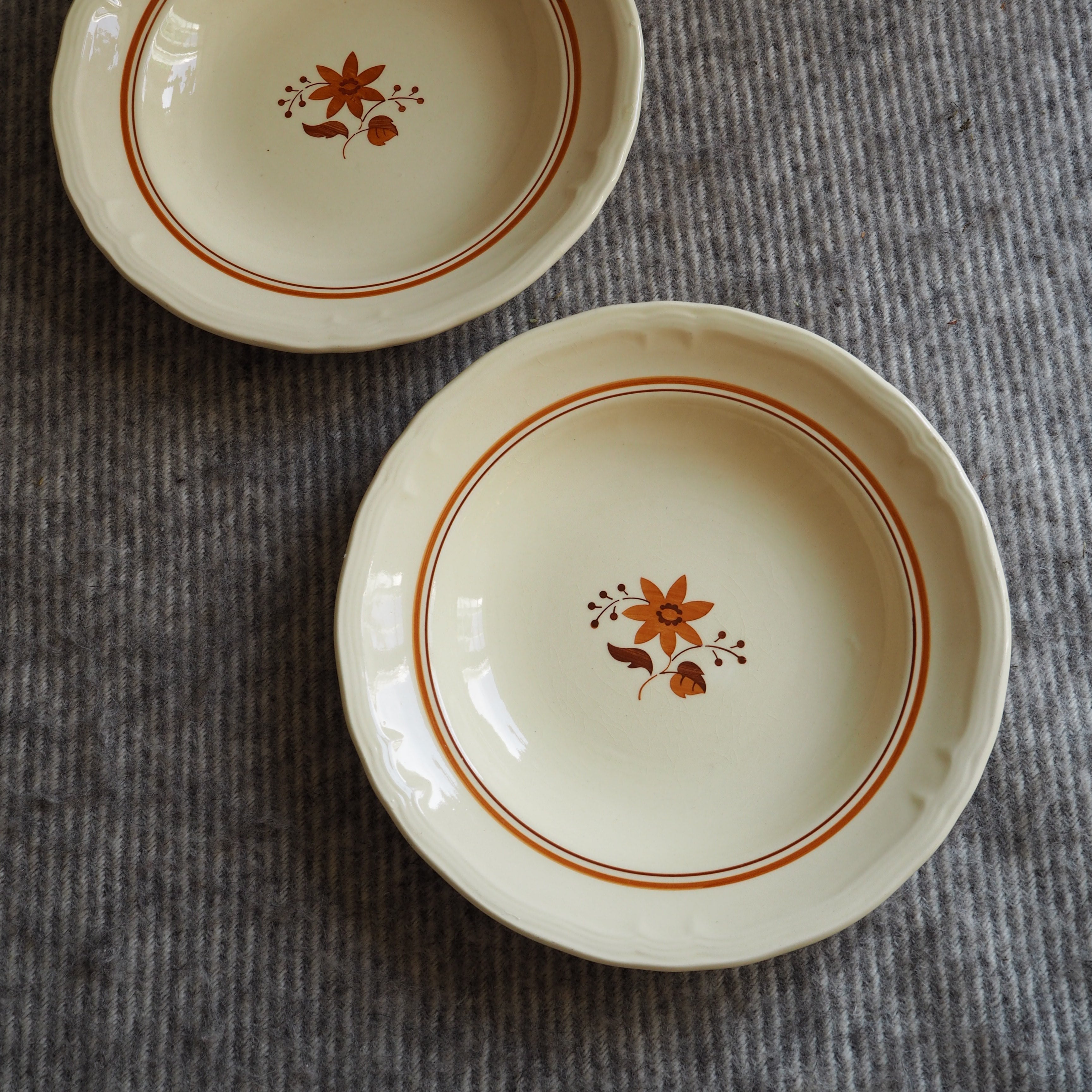 Tysk Villeroy & Boch fajance dybe tallerkener