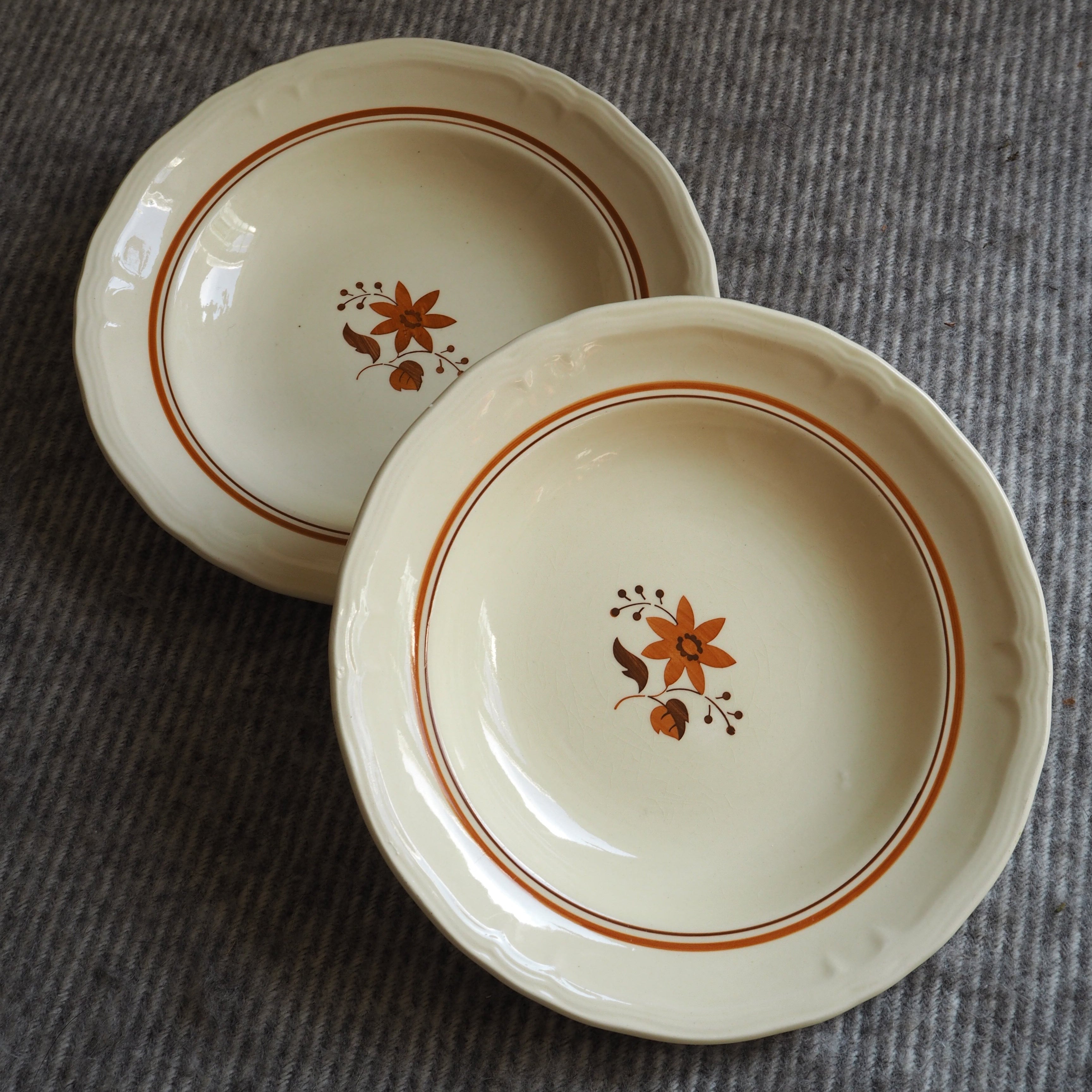 Tysk Villeroy & Boch fajance dybe tallerkener