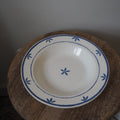 Italiensk vintage dyb fajance tallerken