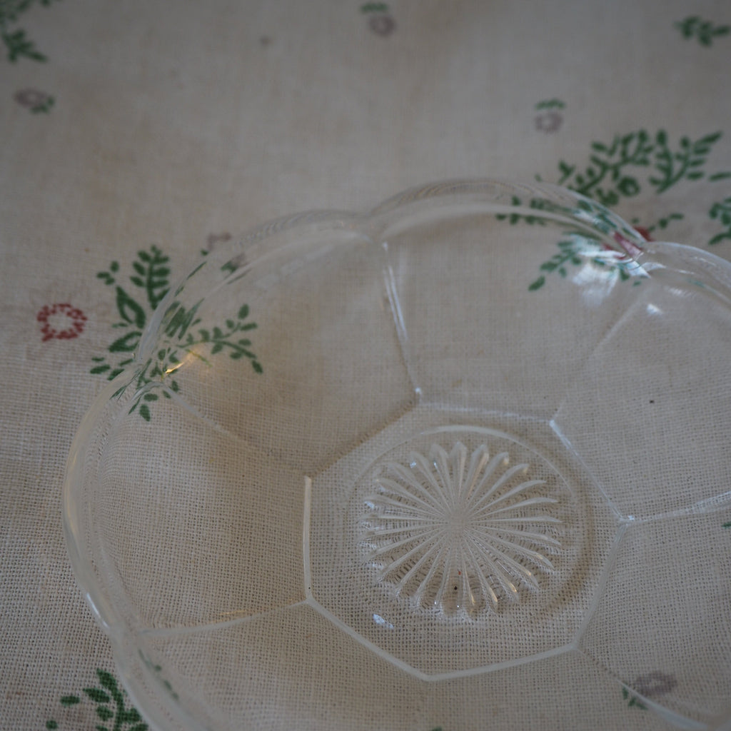 Glas smørskål
