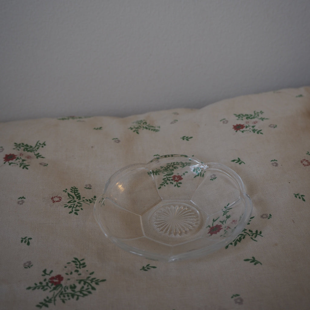 Glas smørskål