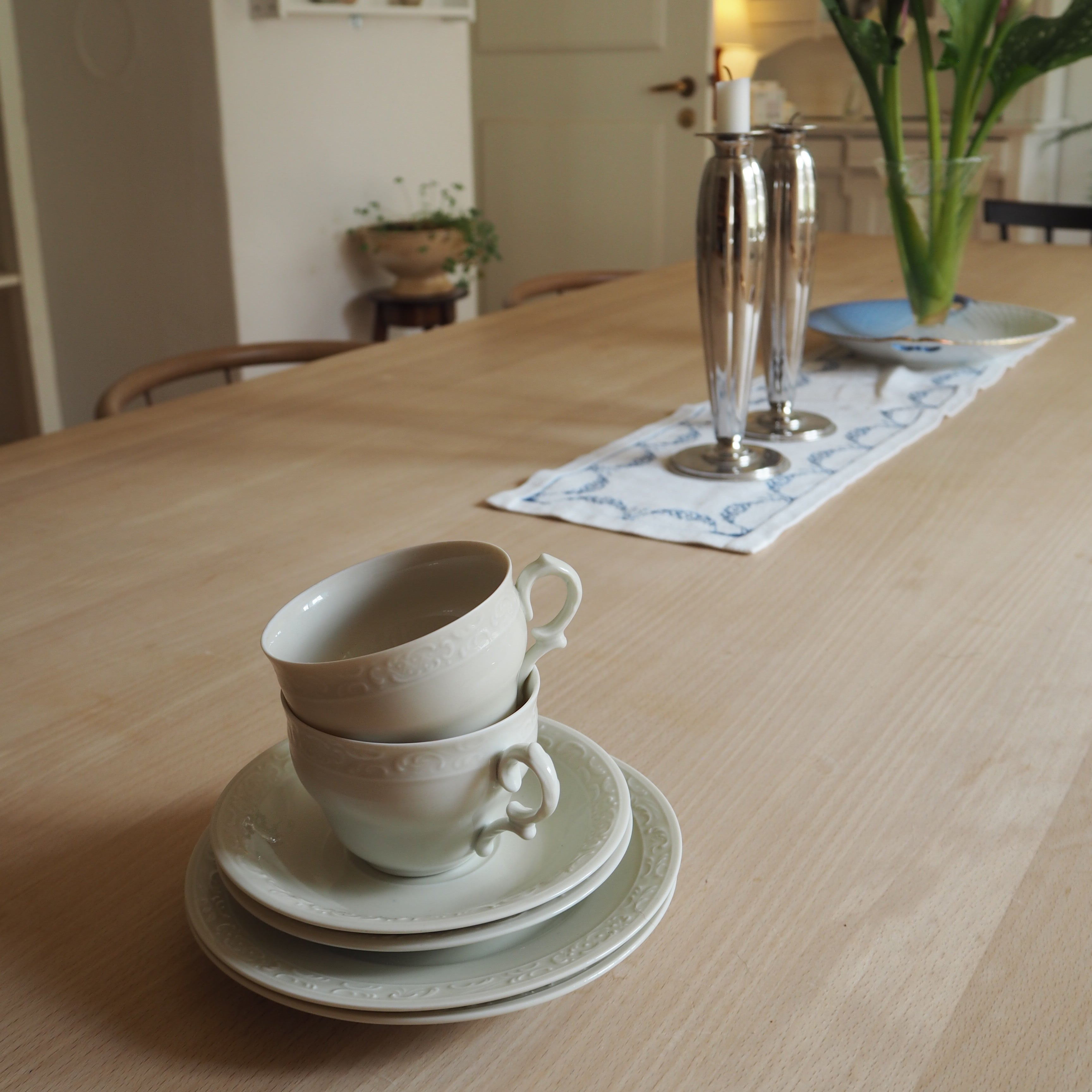 Dansk Kjøbenhavns Porcellains Maleri kaffestel