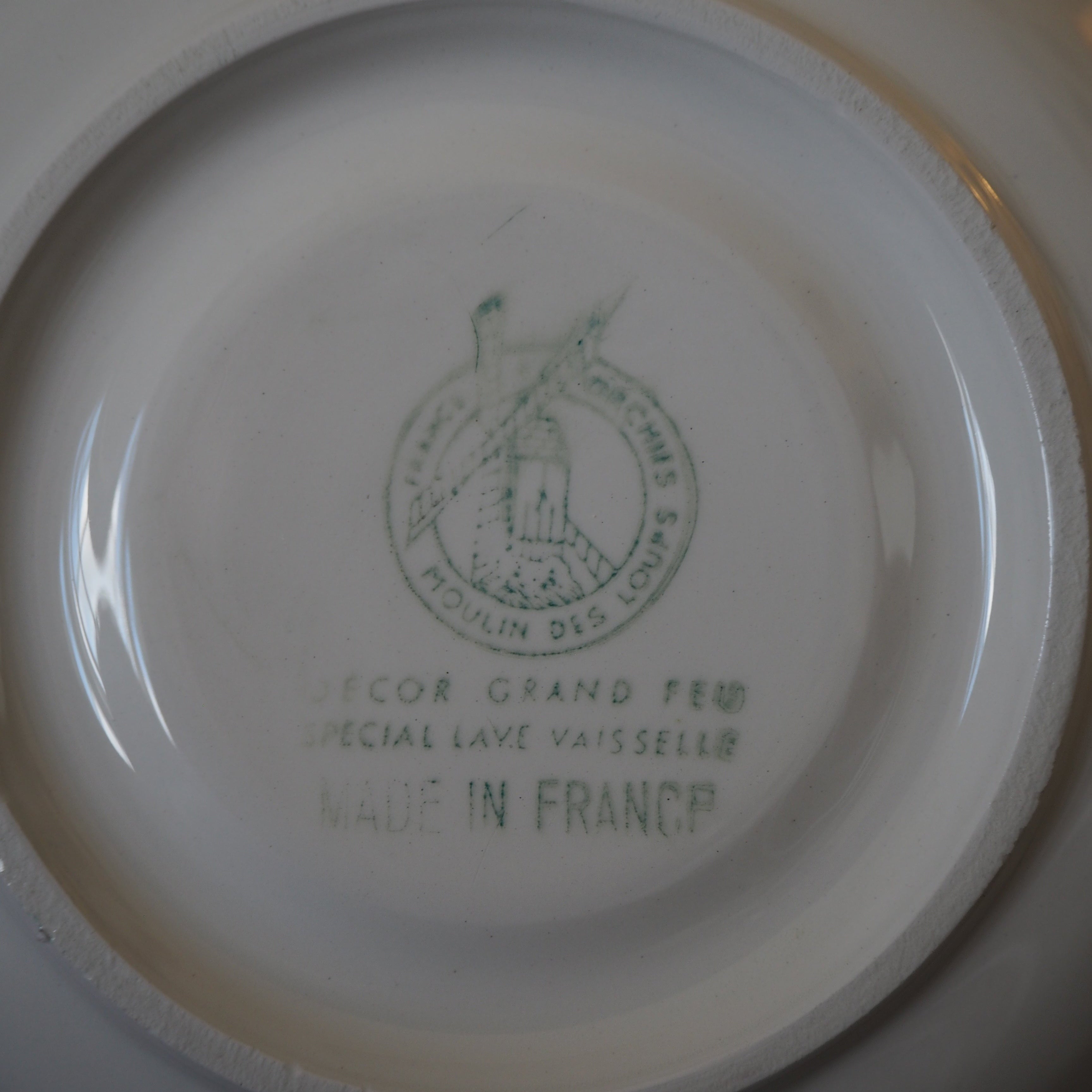 Fransk vintage fajance kaffesæt