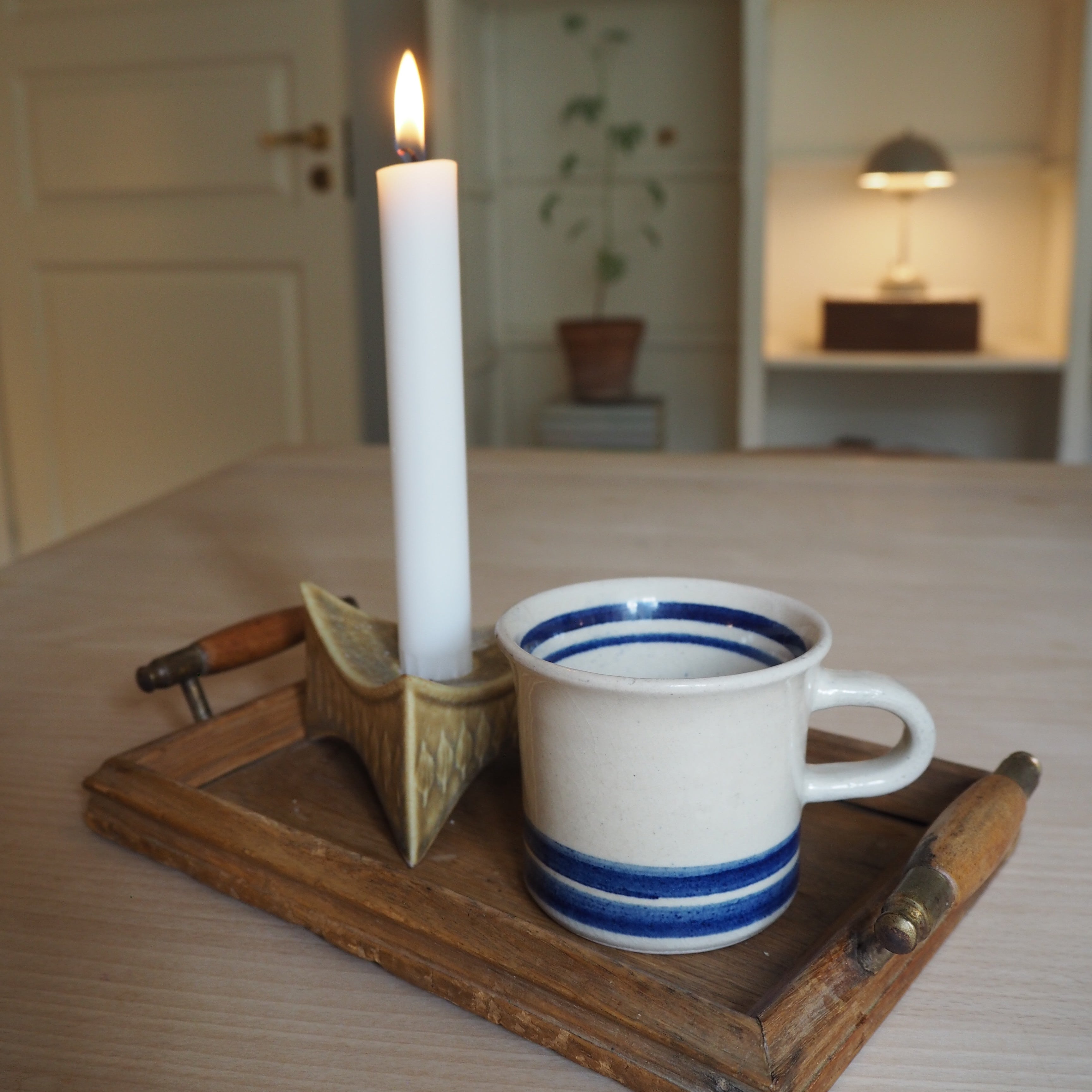 Dansk lav keramik kaffekrus