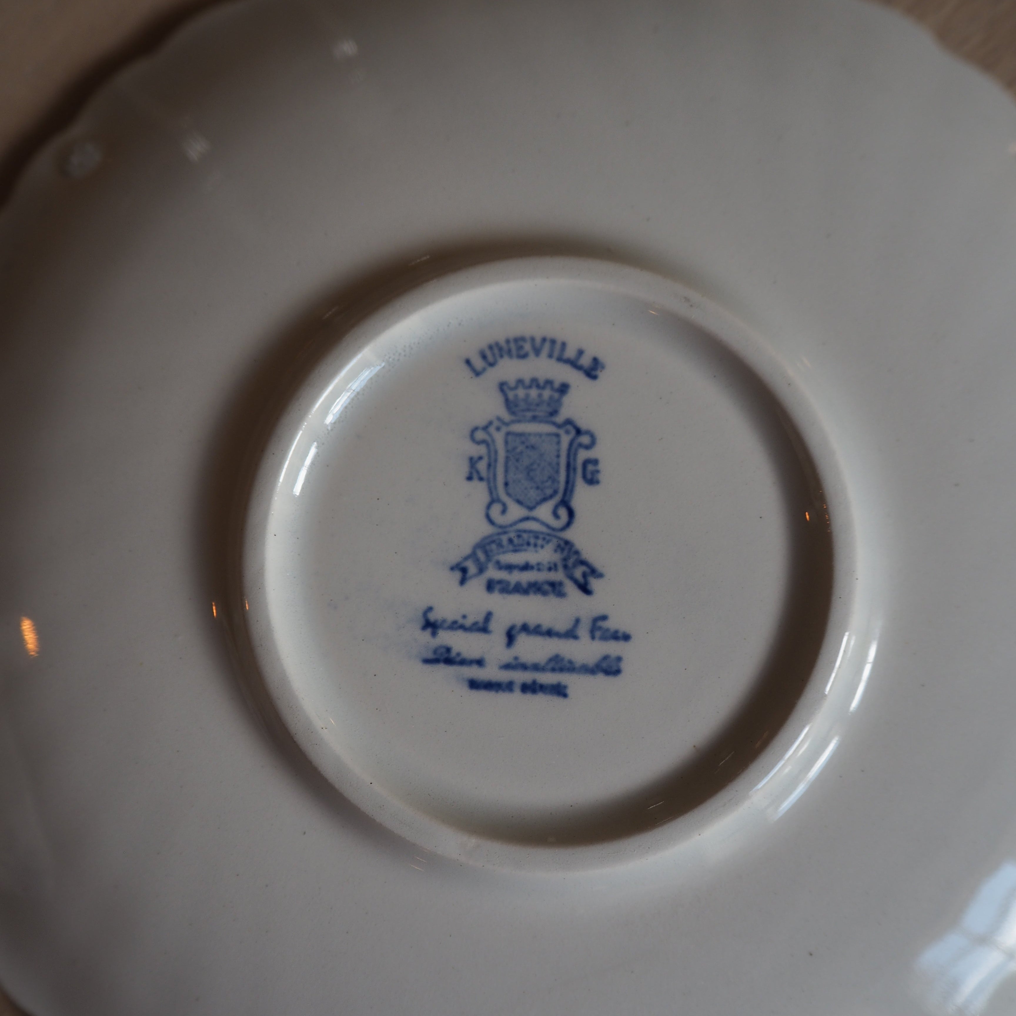 Fransk vintage K&G Luneville kaffekopper