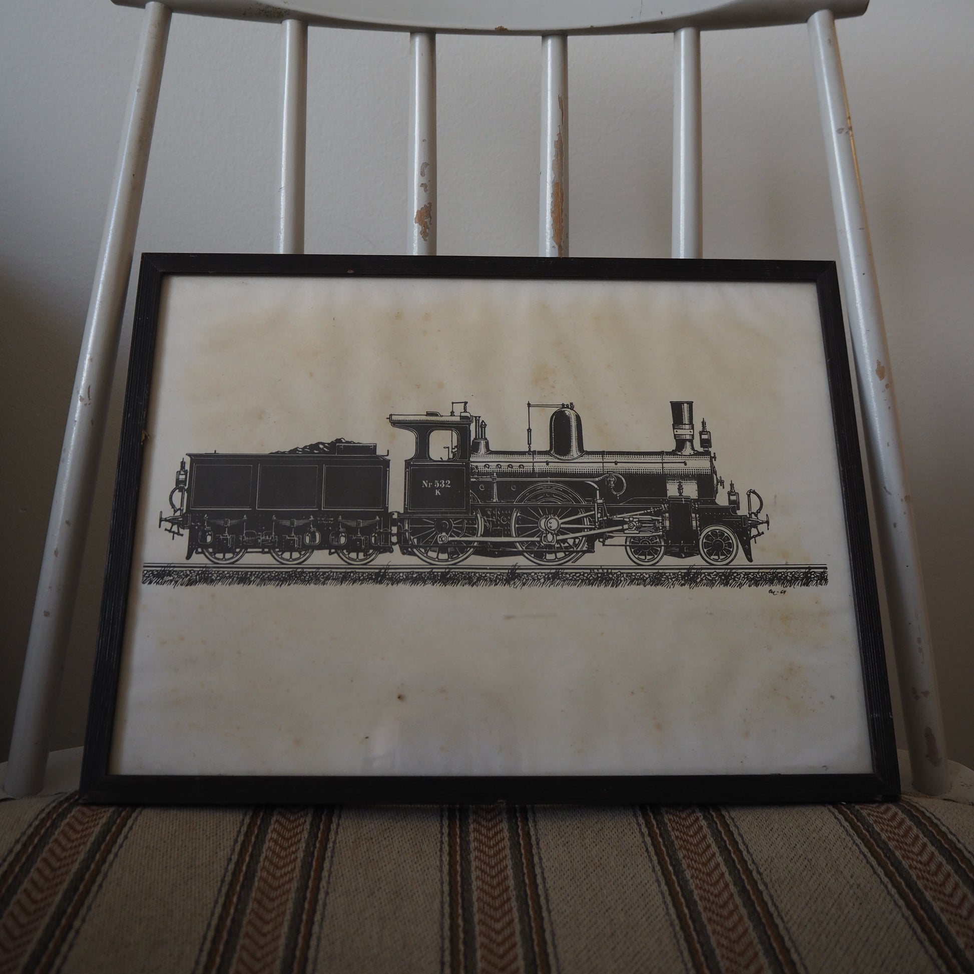 Vintage tog-billede
