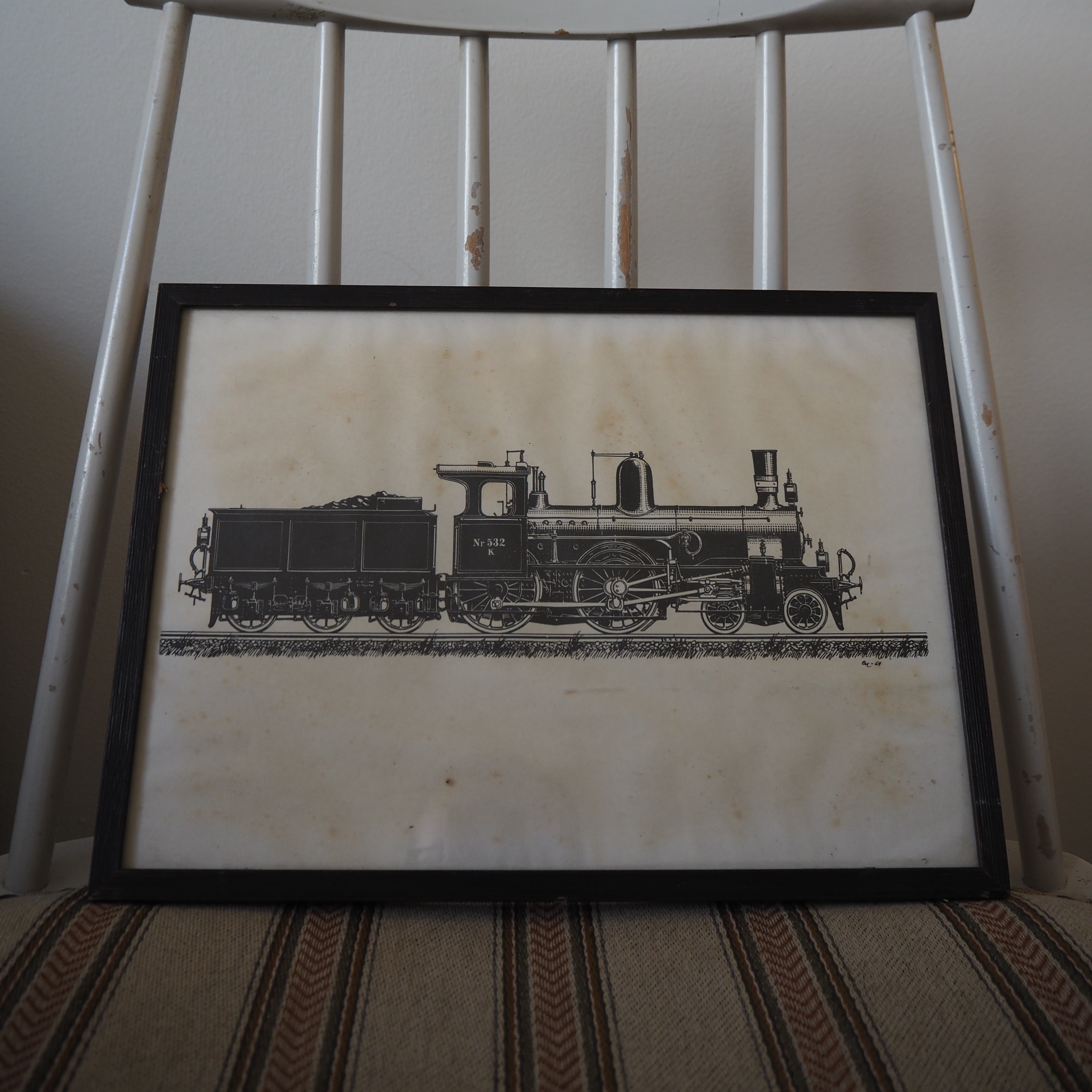Vintage tog-billede