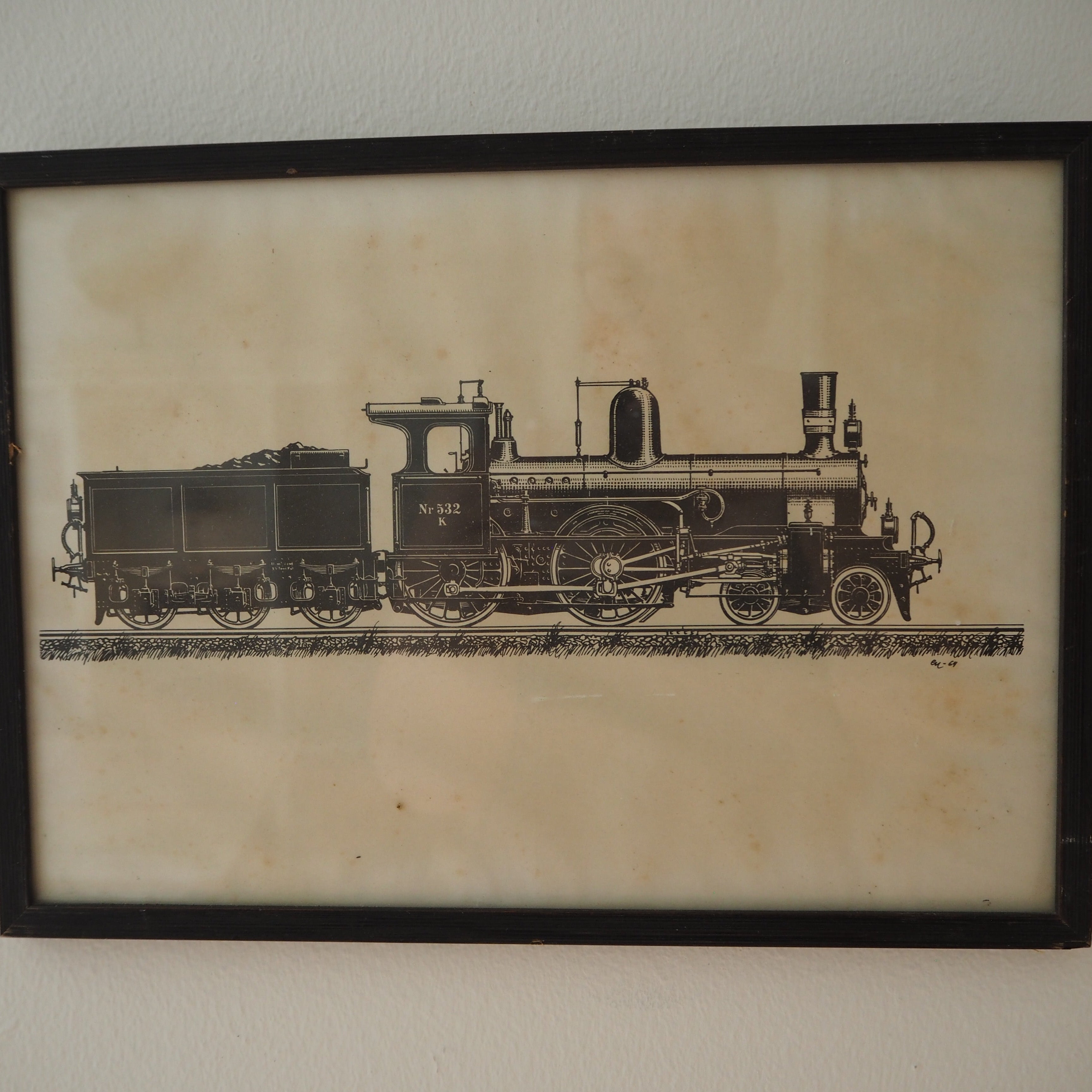 Vintage tog-billede
