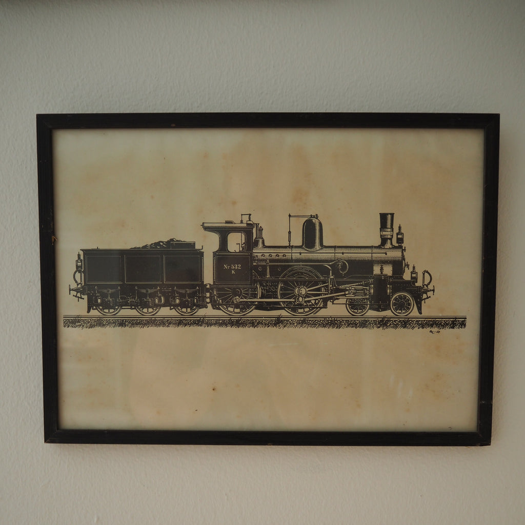 Vintage tog-billede