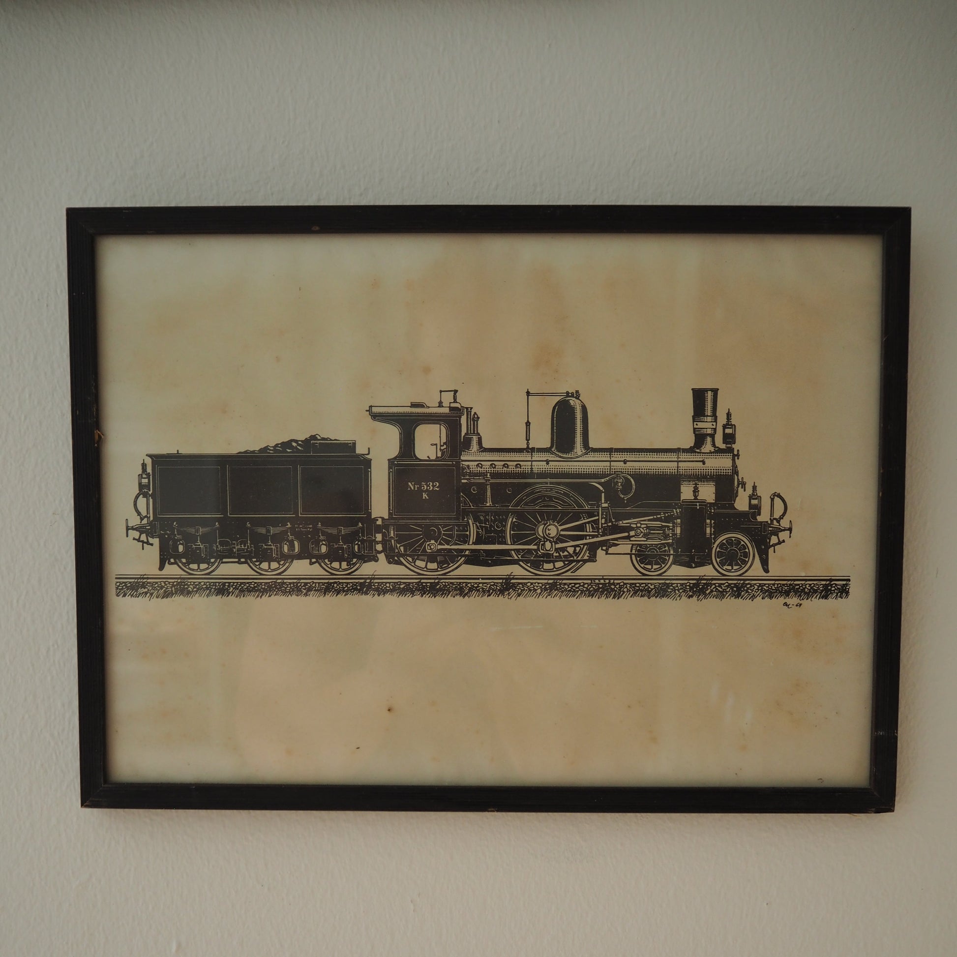 Vintage tog-billede