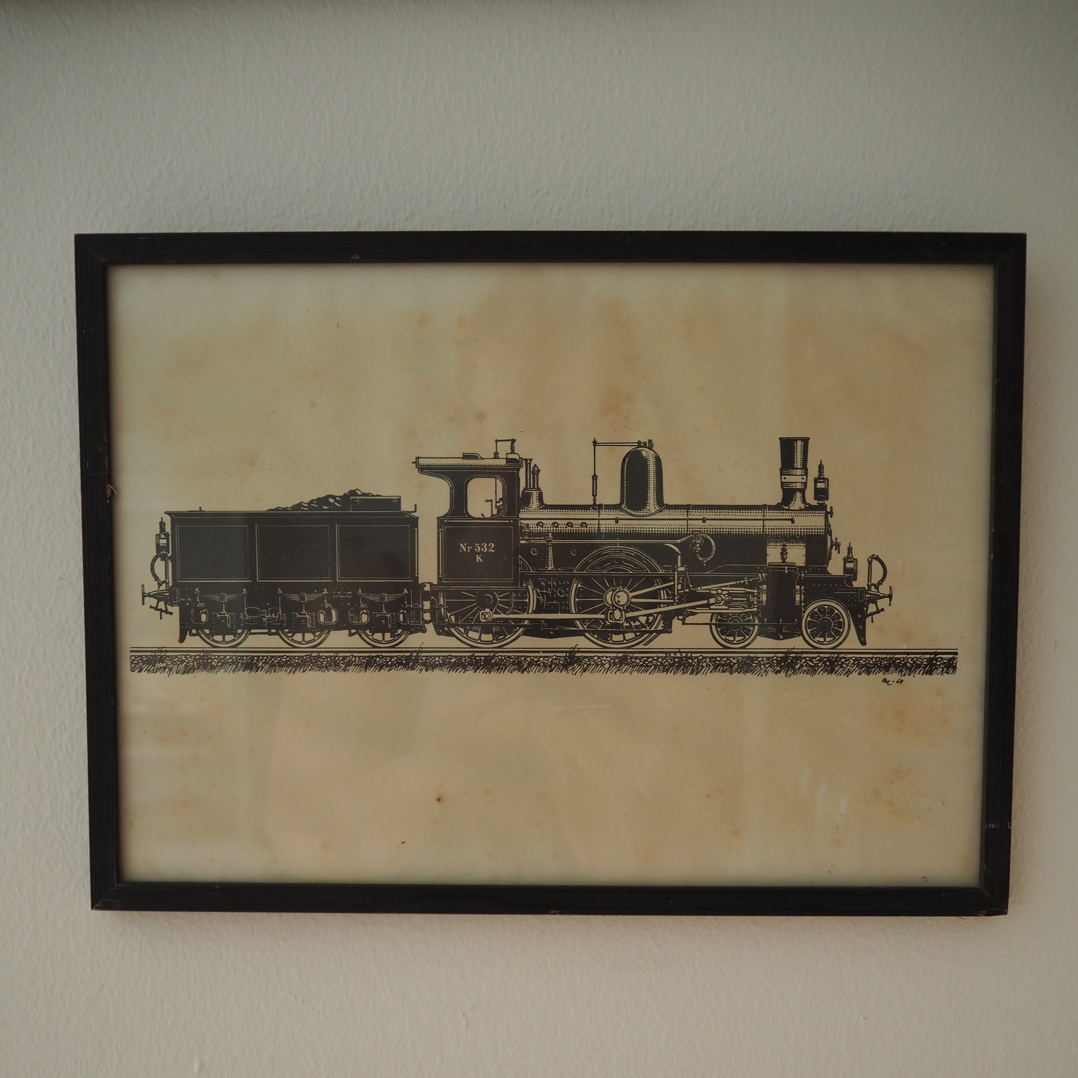 Vintage tog-billede