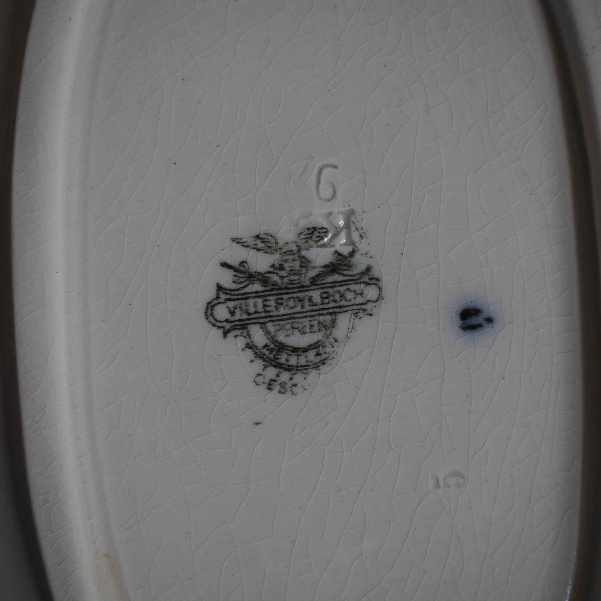 Tysk antik Villeroy & Boch fad
