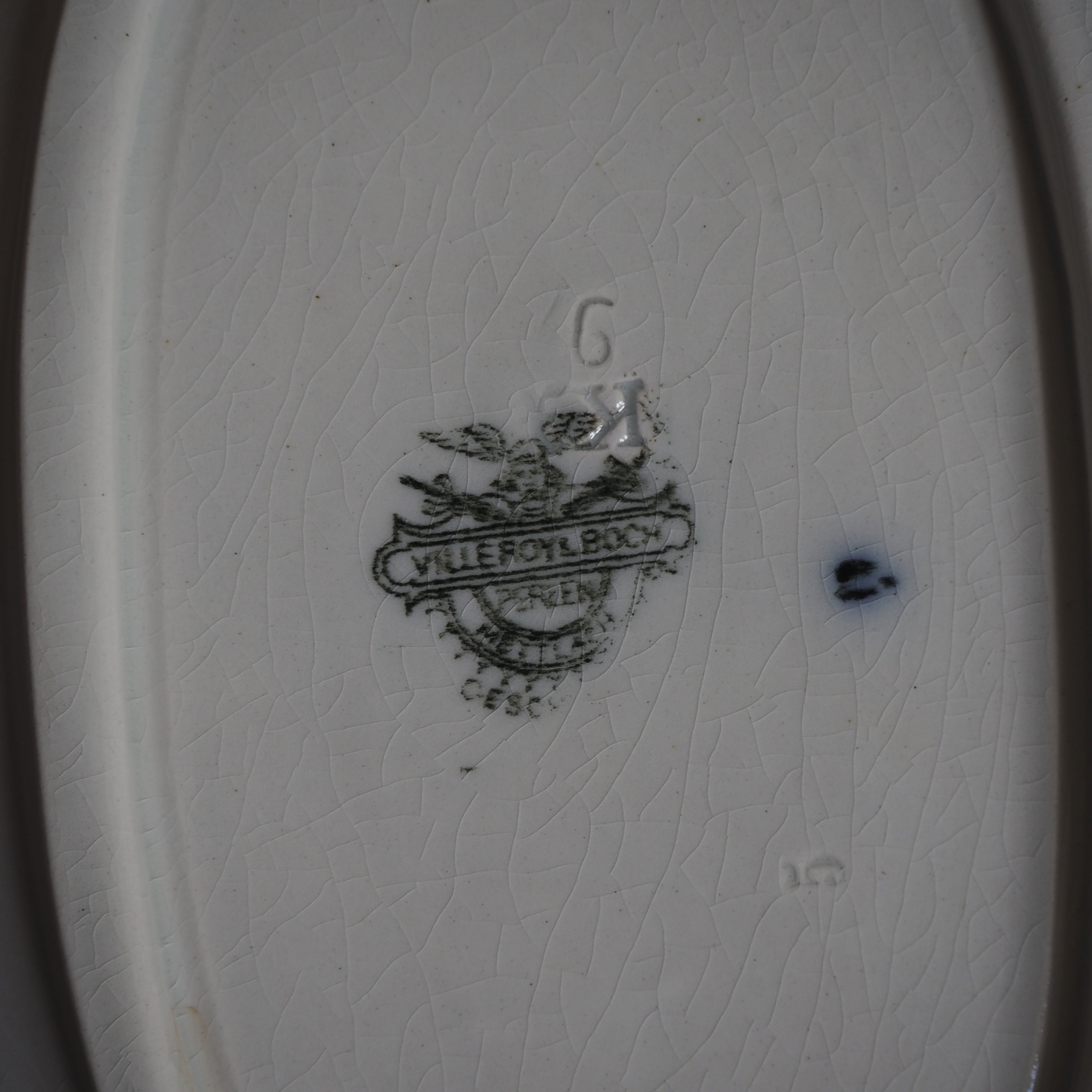 Tysk antik Villeroy & Boch fad