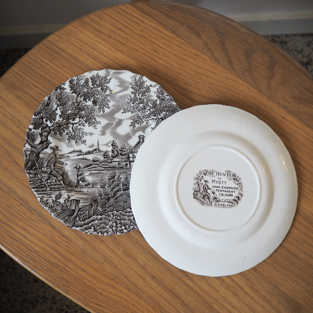 Engelske vintage Myott desserttallerkener