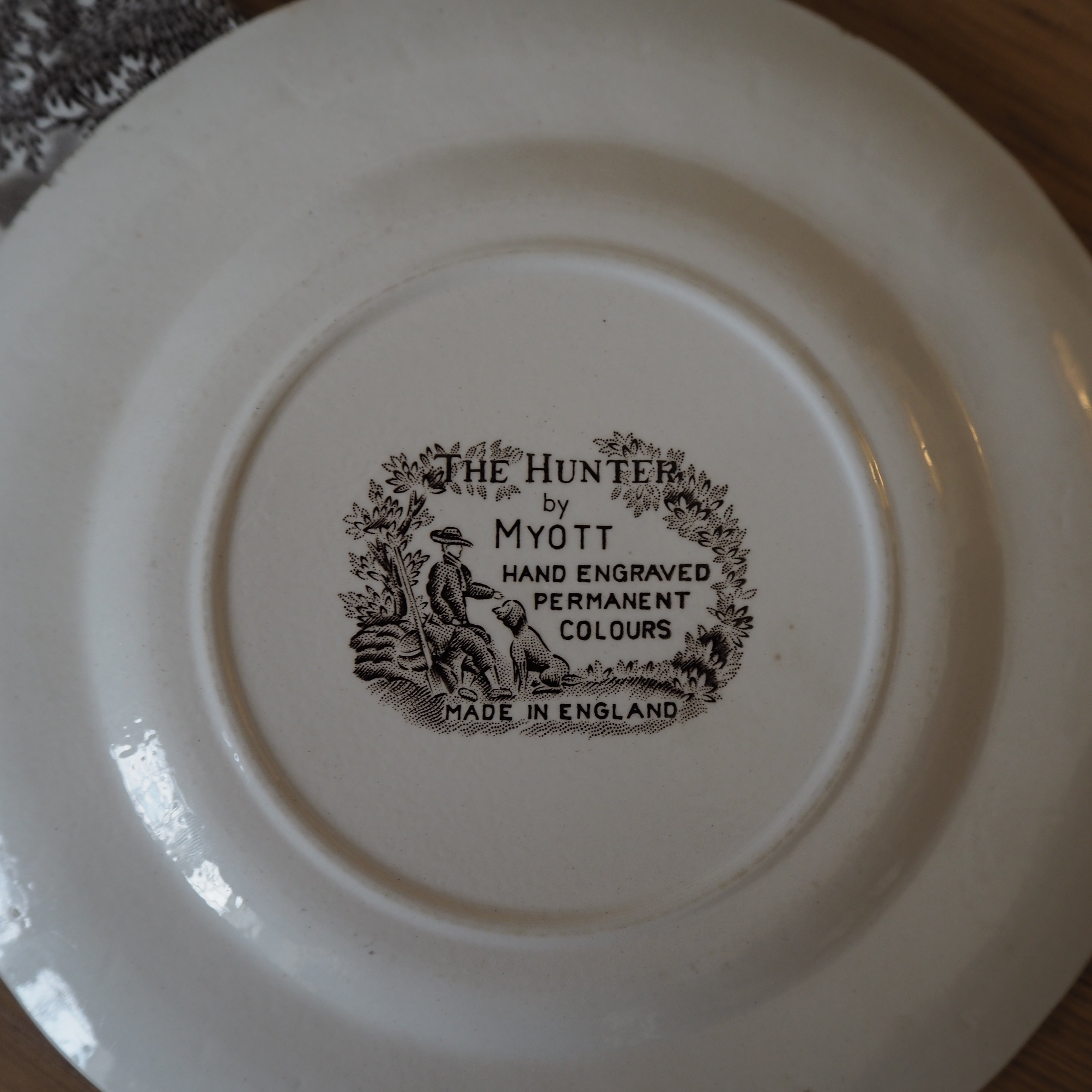 Engelske vintage Myott desserttallerkener