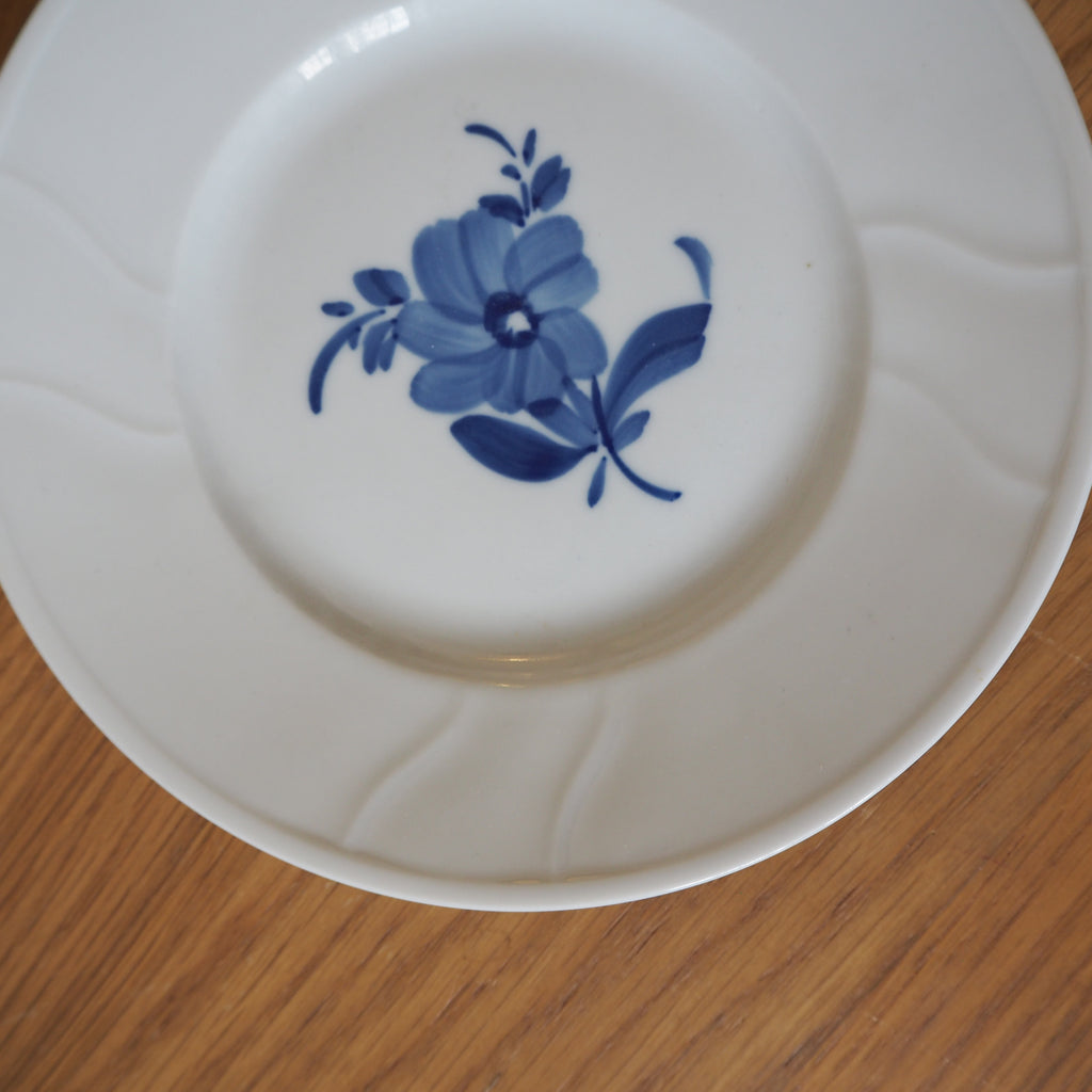 Dansk Fattigmands Blå Blomst desserttallerken