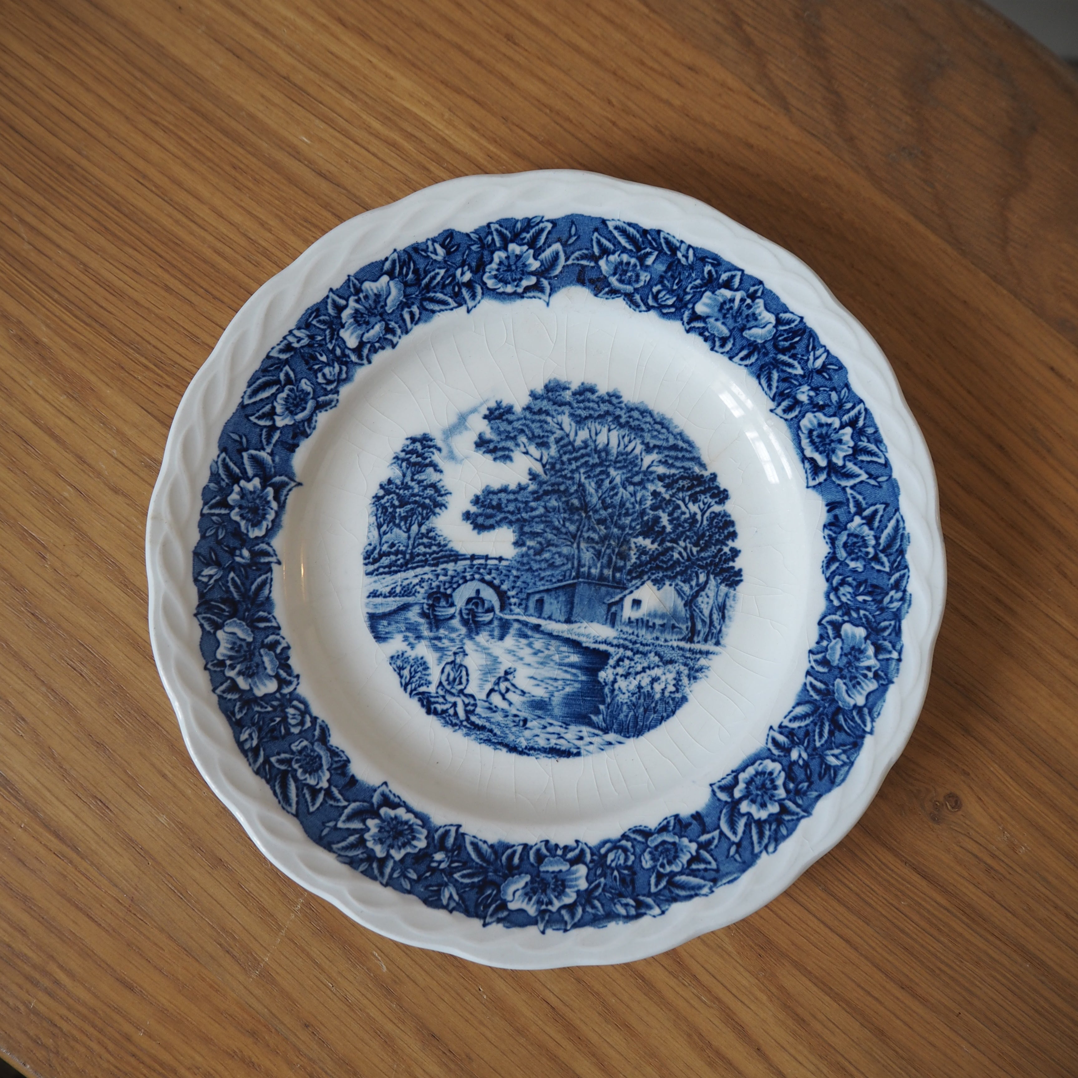 Engelsk vintage desserttallerken