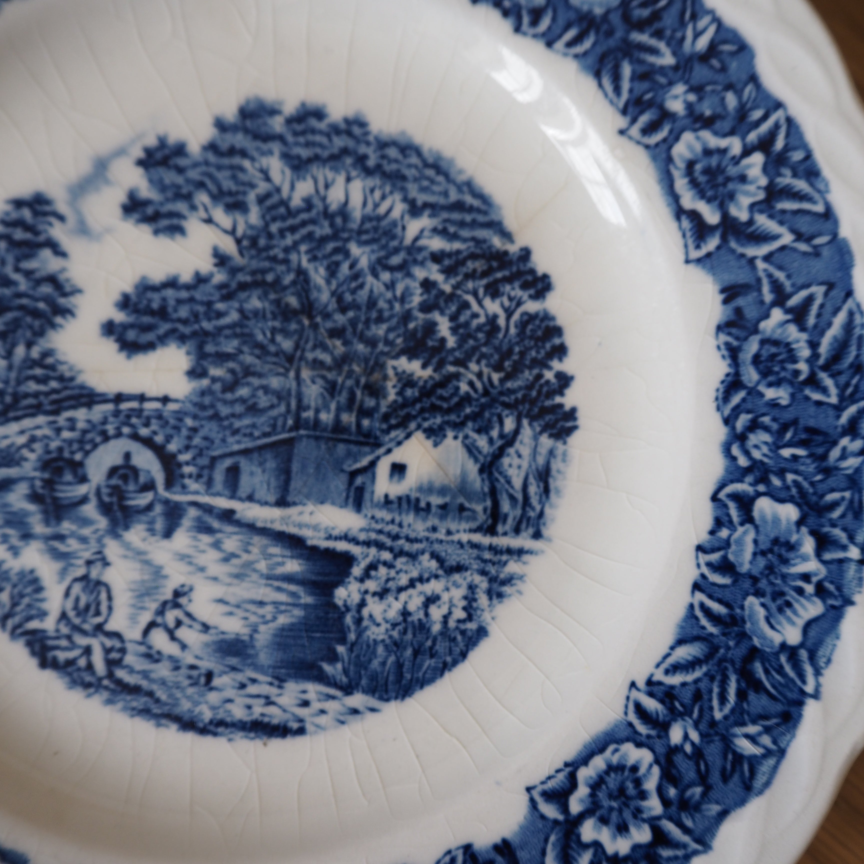 Engelsk vintage desserttallerken