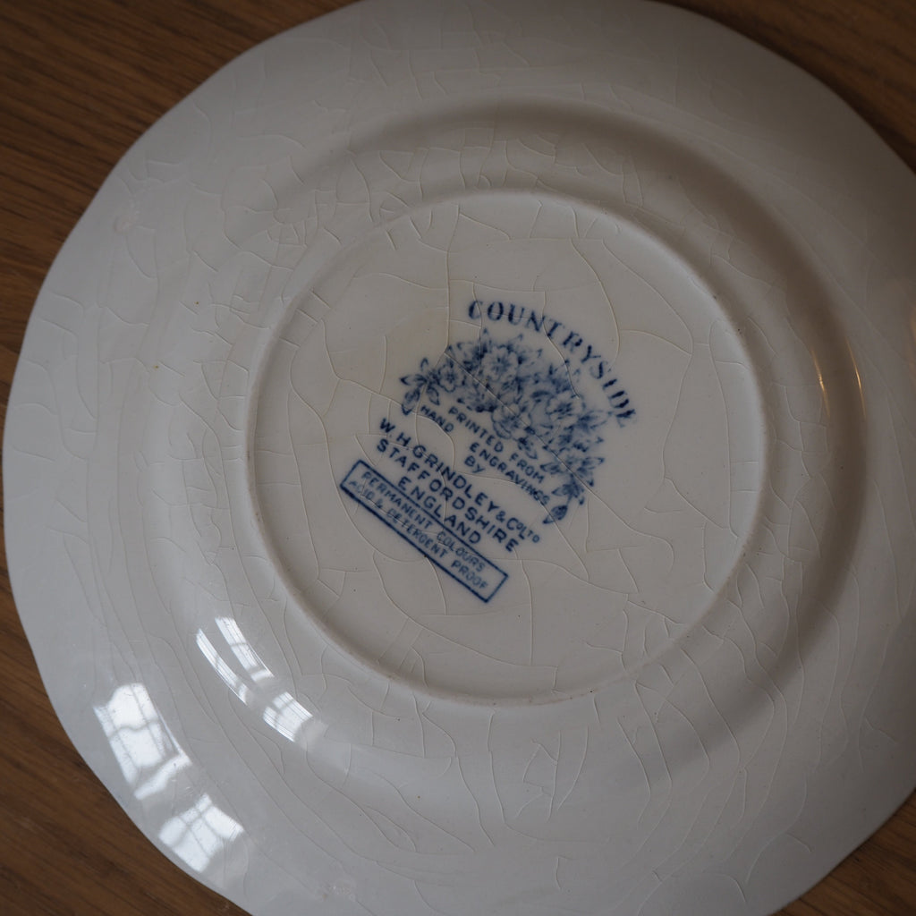Engelsk vintage desserttallerken