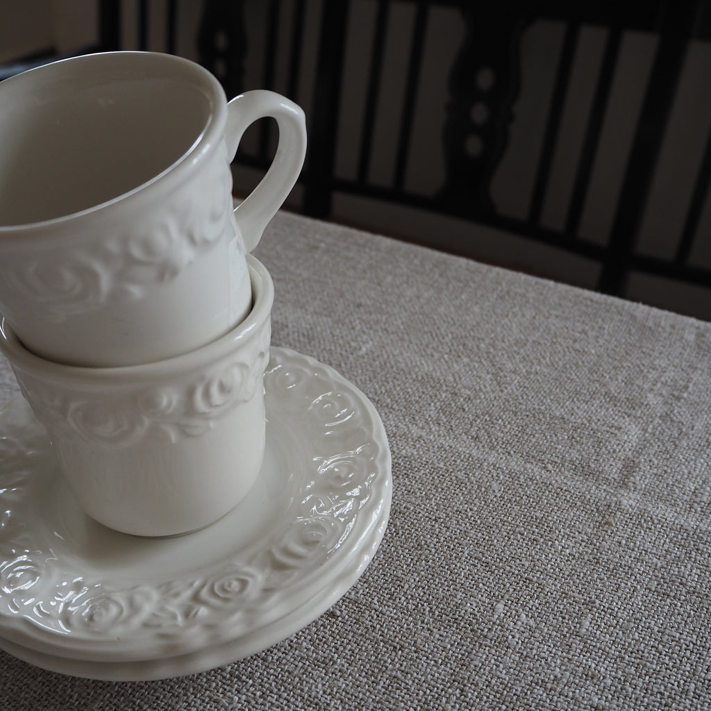 Italienske kaffekopper m. blomster