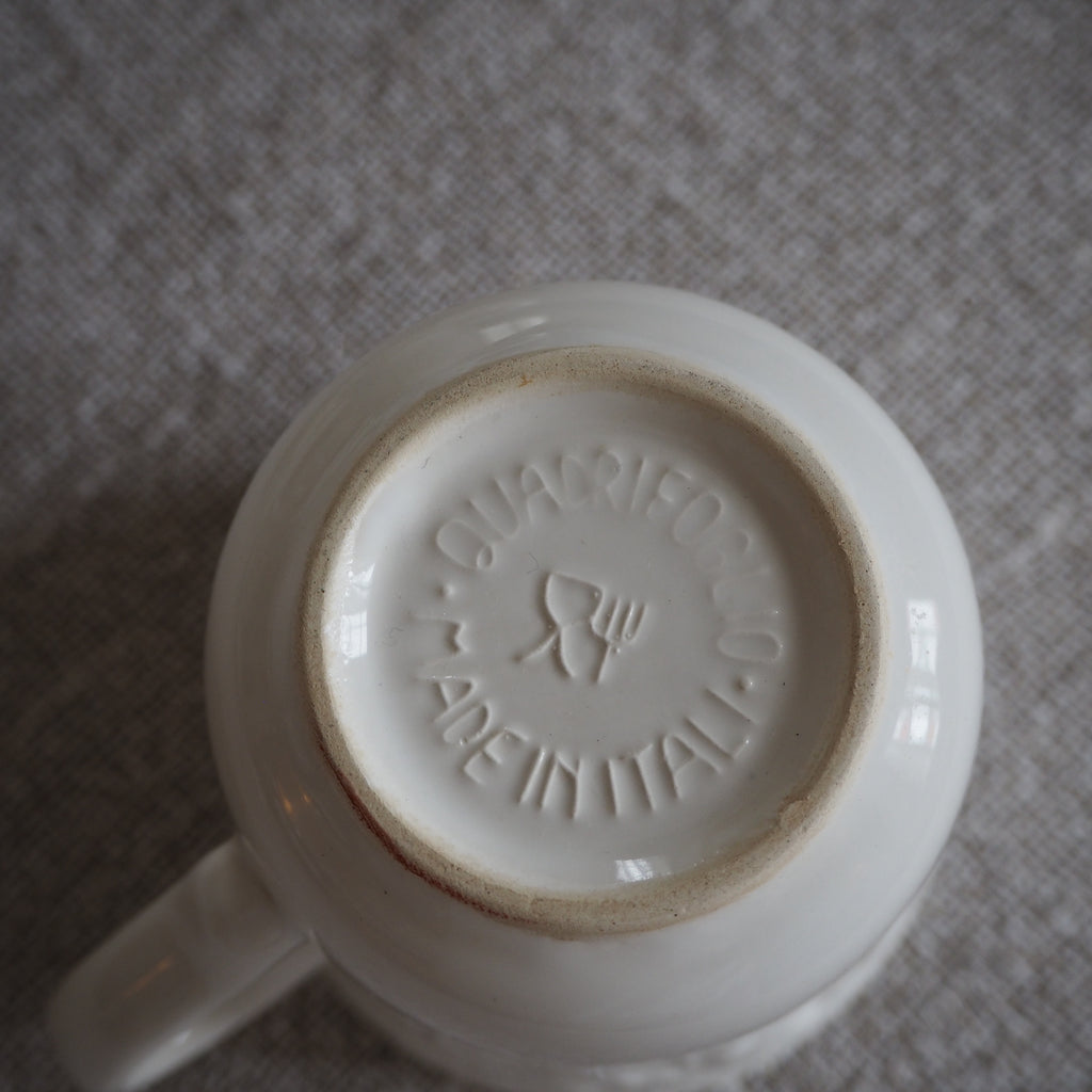 Italienske kaffekopper m. blomster
